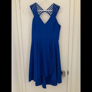 royal blue v-neck dress size medium